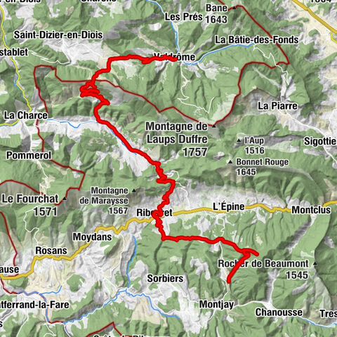 Valdrôme - Vaugelas - Église Saint-Pierre-aux-Clefs - La Traverse