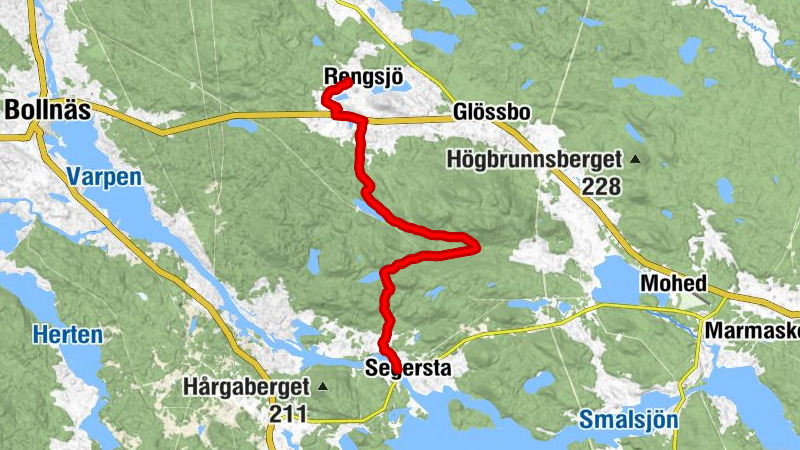Segersta - Berga - Görtsberg - Västerby