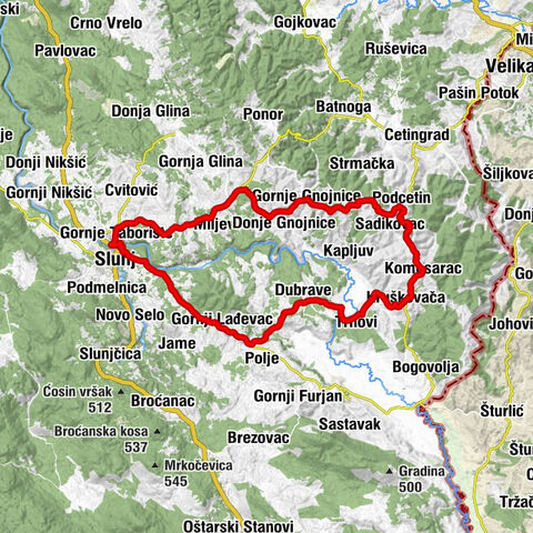 Prvi Slap - Slunj - Kapelica Sv Marija Magdalena - Gornje Taborište