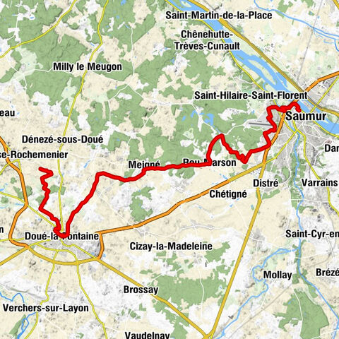 Saumur - Église Sainte-Croix - Église Saint-Pierre - Rochemenier