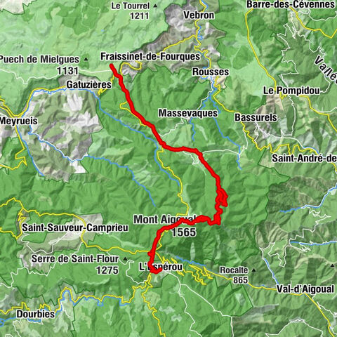 Fraissinet-de-Fourques - Refuge des Drailles - Mont Aigoual - L'Espérou