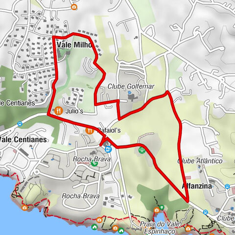 Lagoa e Carvoeiro - Vale Milho - Alfanzina