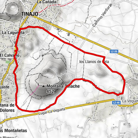 La Laguneta - Plaza San Roque - El Calvario - Tinajo