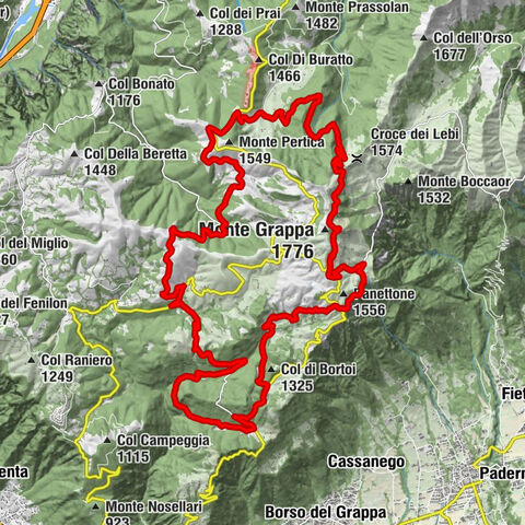 Rifugio Bocchette - Monte Grappa - Rifugio Bassano - Col Formiga