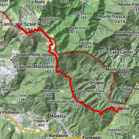 Rifugio Duca Degli Abruzzi - Lago Scaffaiolo - Monte Cupolino - Poggio dei Malandrini - San Lorenzo