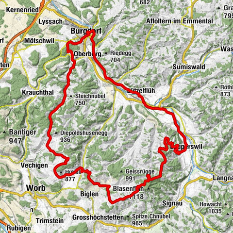 Einungerquartier - Wirtschaft zur Tanne - Adlisberg - Evangelisch Reformierte Kirche Lützelflüh