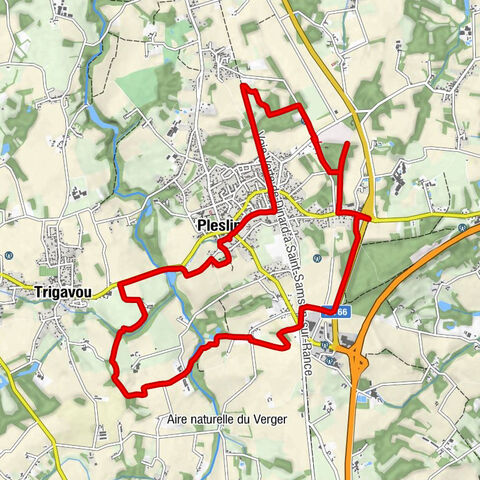 Pleslin - La Ville Crochu - Chapelle des Vaux - La Herviais