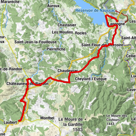 Langogne - La Table du Lac - Église Saint-Étienne - Gourgons
