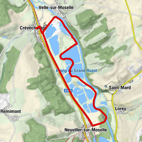 Crévéchamps - Velle-sur-Moselle - La Peupleraie - Neuviller-sur-Moselle