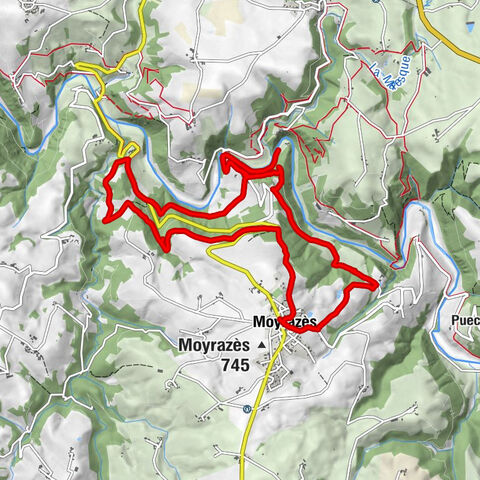Moyrazès - Peyrade - Le Castanie - Le Travers