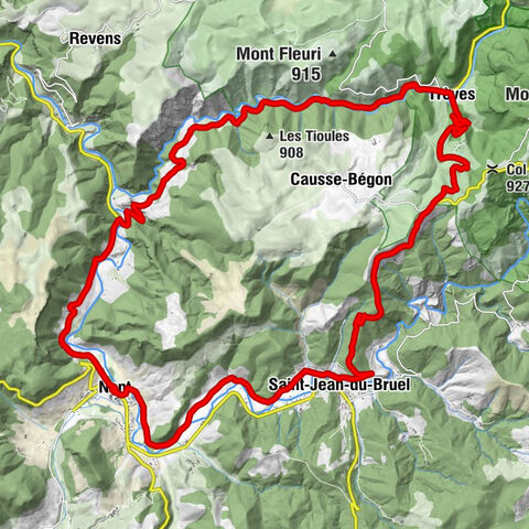 Nant - Église Notre-Dame-de-la-Purification - Église Sainte-Marie-des-Cuns - Le Valat