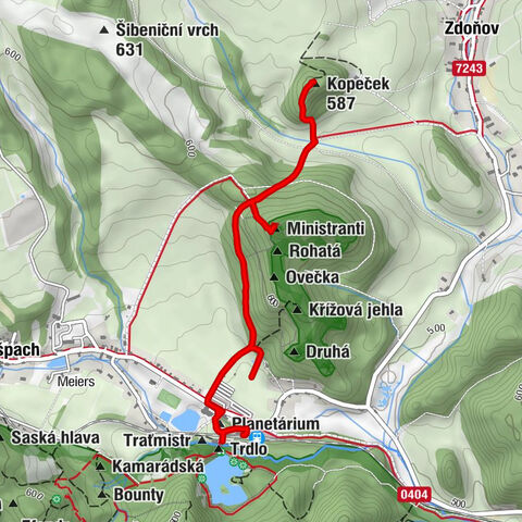 Severka - Ludva - Squaw - Křížový vrch