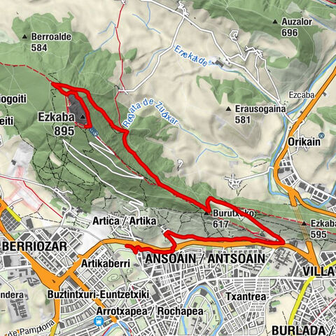 Artica / Artika - Pamplona / Iruña - Burutxeko - Ezkaba