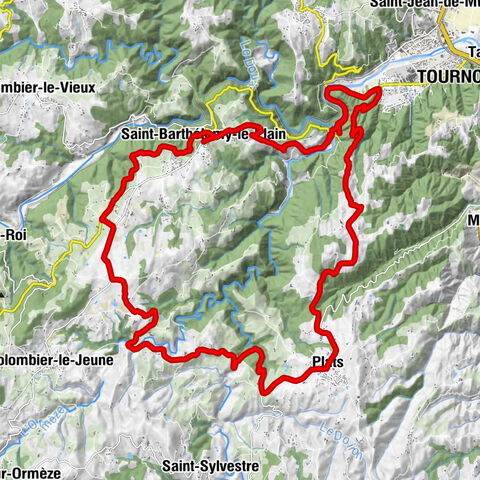 Saint-Barthélemy-le-Plain - Baudiou - Les Effangeas - Le Village