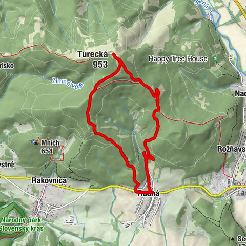 Rudná - Turecká - Medzi jarkami