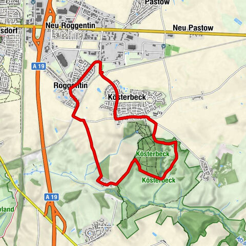 Roggentin - Unterkösterbeck - Kösterbeck