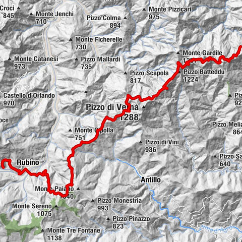 Rifugio Postoleoni - Pizzo Mualìo - Pizzo Batteddu - Fondachelli-Fantina