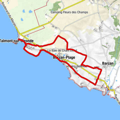 Talmont-sur-Gironde - Le Caillaud - Le Pourtaud - Barzan-Plage