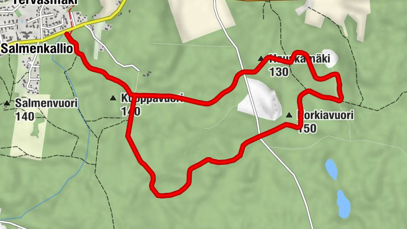 Alavus - Haaravuori - Korkiavuori - Hauskamäki