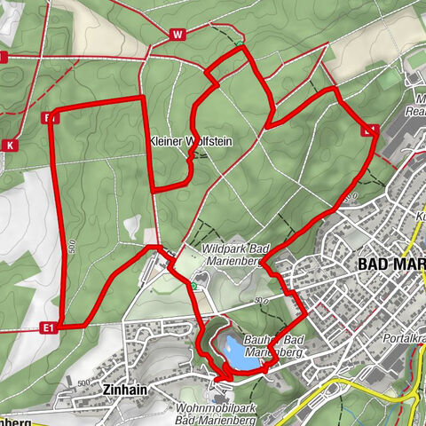 Bad Marienberg (Westerwald) - Hedwigsturm - Zinhain - Bad Marienberg