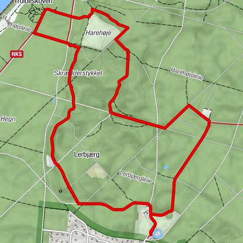 Gribskov Kommune - Slotsbakke - Bangshøj - Harehøj