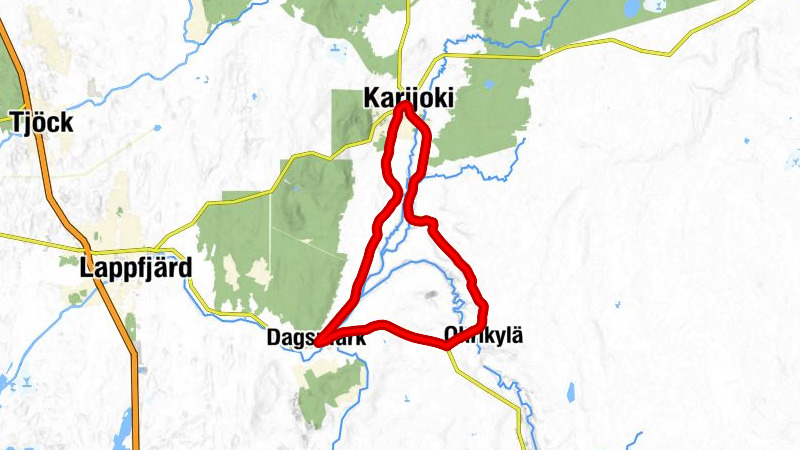 Karijoki - Ohrikylä - Dagsmark