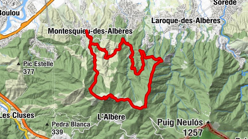Montesquieu-des-Albères - Puig de Sant Cristau - Pic d'Orella - Chapelle Notre-Dame de Vilar