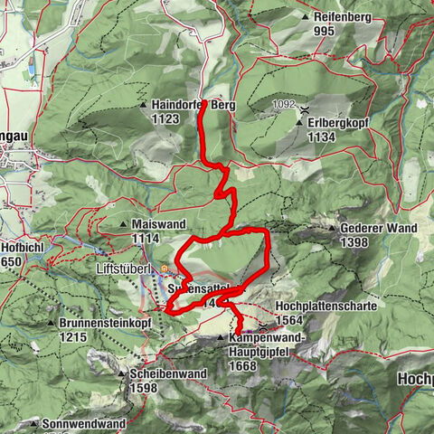Aschau im Chiemgau - Kampenwand-Ostgipfel - Kampenwand-Nordgipfel - Schlechinger Scharte