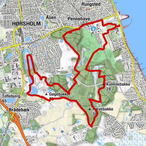 Hørsholm Kommune - Kulmilebakke - Rævebakke - Hørsholm Kirke