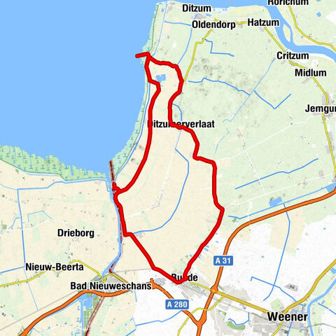 Jemgum - Aaltukerei - Ditzumerhammrich - Bunde