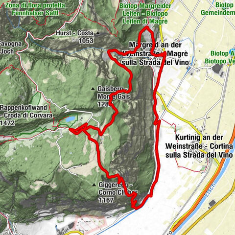 Margreid an der Weinstraße - Magrè sulla Strada del Vino - Lindenhof - Bosconetto - Pichl - Colle - Plattenhof