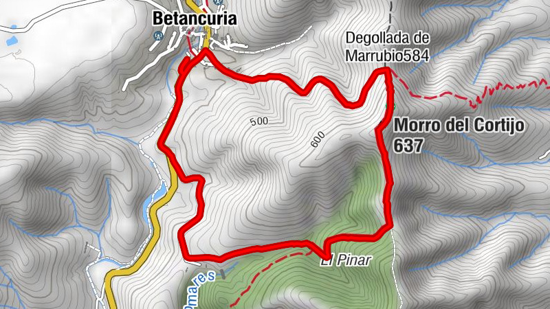 Betancuria - Degollada de Marrubio - Morro del Cortijo