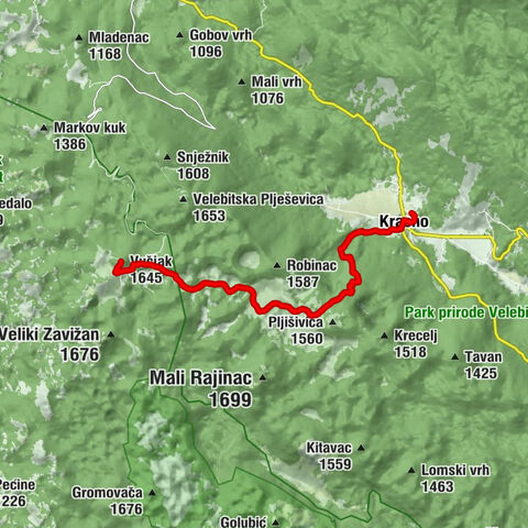 Konoba Jure - Krasno - Dom Zavižan - Vučjak