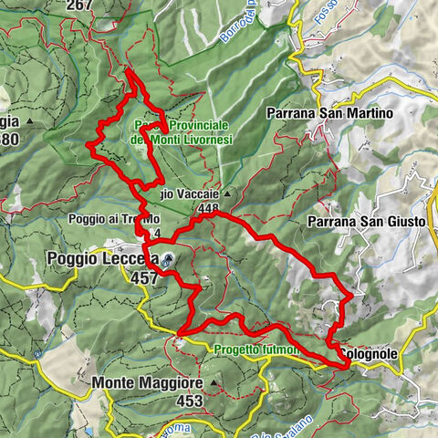 Colognole - Poggio ai Frati - Poggio ai Tre Molini - Poggio Stipeto