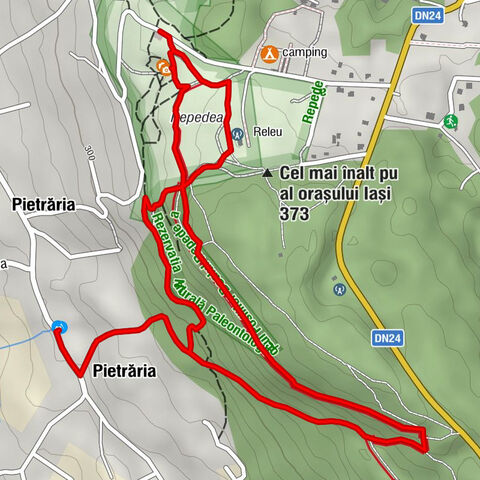 izvor - Pietrăria - Cel mai înalt punct al orașului Iași - Bârnova