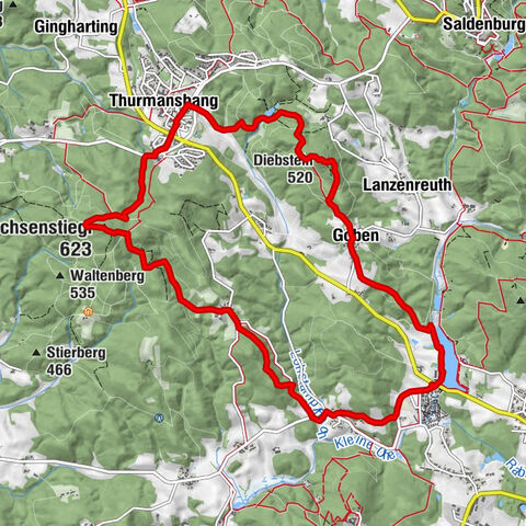 Dreiburgensee mit Ochsenstiegl und Diebstein + Diebsteinhöhle
