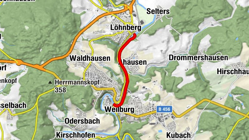 Canoë-rivière Lahn 14e étape Löhnberg-Bahnhof à Weilburg