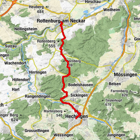 Tübinger Jakobusweg - Etappe 2 - von Rottenburg nach Hechingen