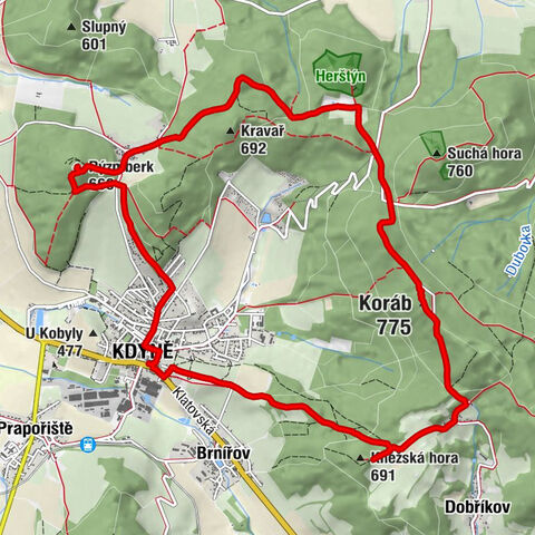 Kdyně - Rýzmberk - Příkopy - Koráb