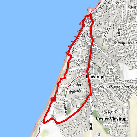 Lønstrup: Bummeln Stadt & Steilküste