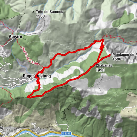 Puget-Rostang - Montagne de Mairola - Chabanas - Église de la Trinité