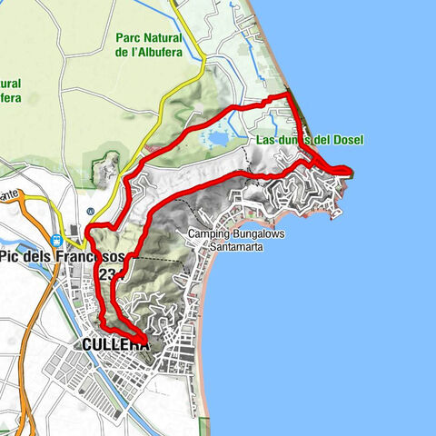 Cullera - Santuari de la Mare de Déu del Castell - Pic dels Francesos - Sequia