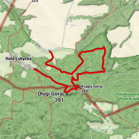 Werchrata - Długi Goraj - Krągły Goraj - Pawliszcze