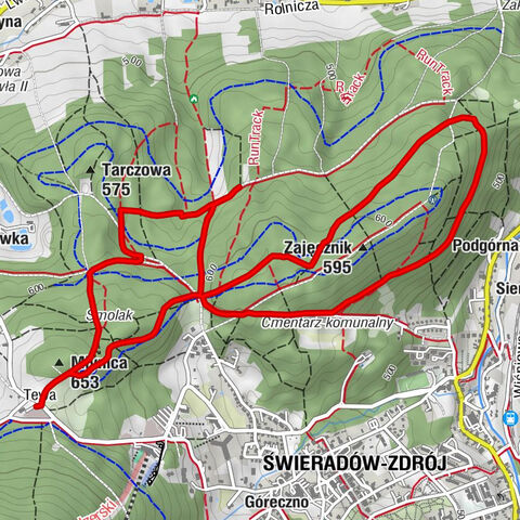 Tewa - Młynica - Świeradów-Zdrój - Świeradówka