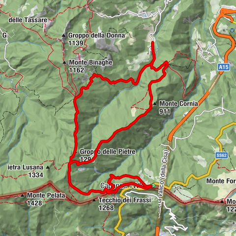 Corchia - Monte la Pinota - Groppo delle Pietre - Groppo dell'Asino