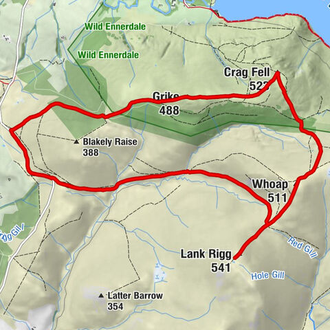 Harry Hodgson's Well - Lank Rigg - Crag Fell - Ennerdale and Kinniside