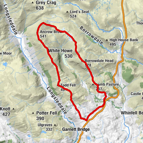 Selside and Fawcett Forest - Ancrow Brow - White Howe - Borrowdale Head