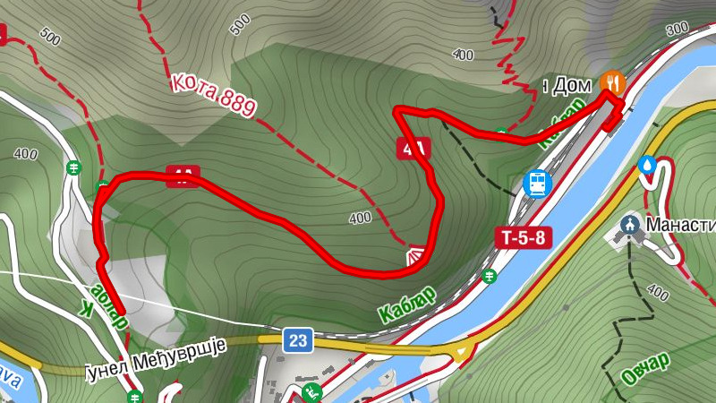 Летња башта ресторана „Дом" - Ресторан Дом - Овчар Бања - Планинарски дом „Богољуб Ћурић”