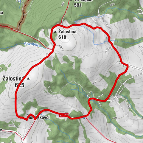 Vrbovce - Žalostiná - Chvojnica