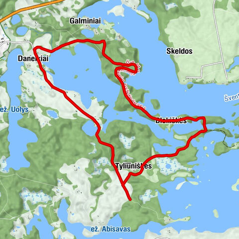 Tyliūniškės - Blekiškės - Galminiai - Daneikiai